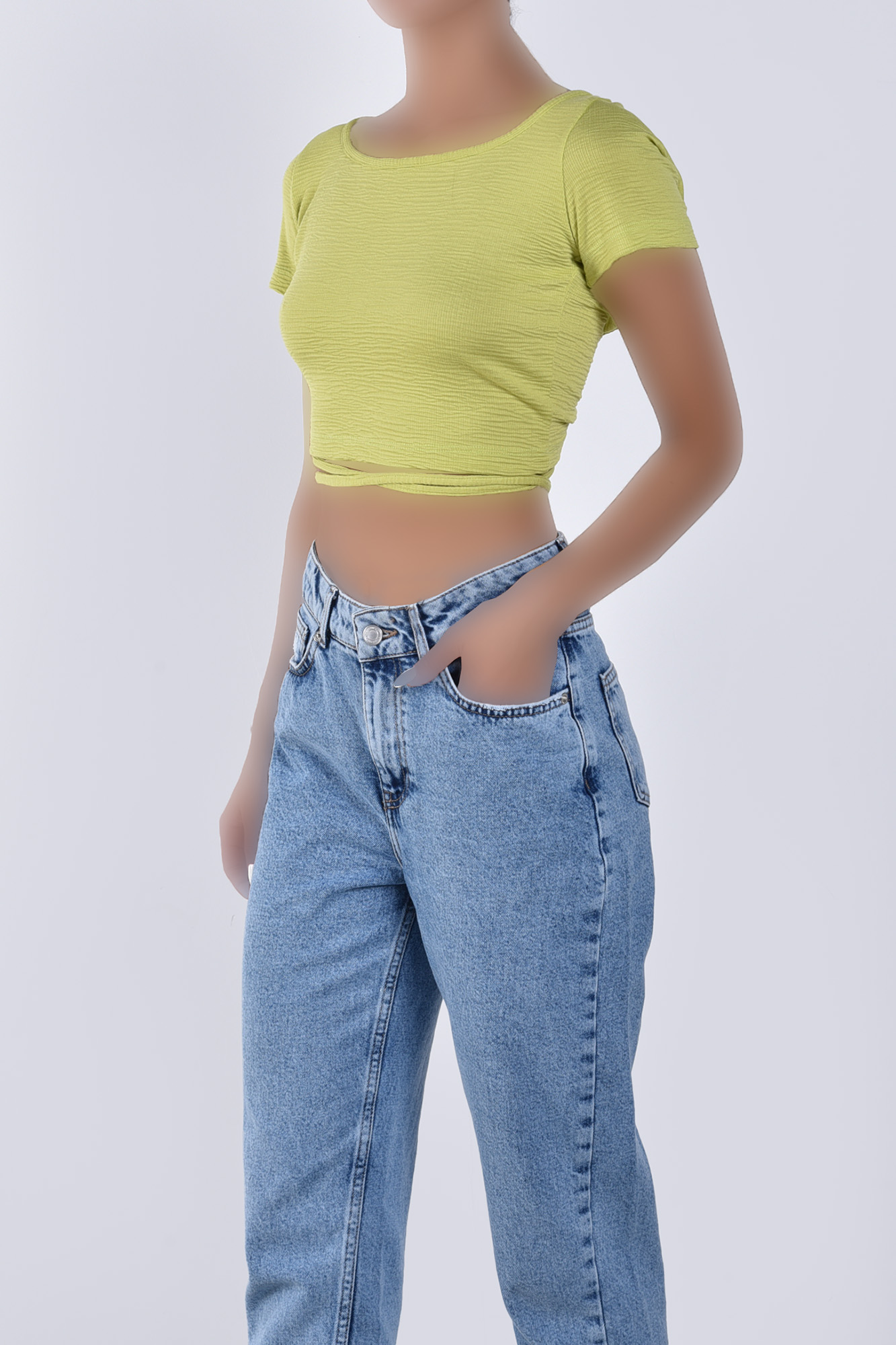 تیشرت آستین کوتاه پشت بندی