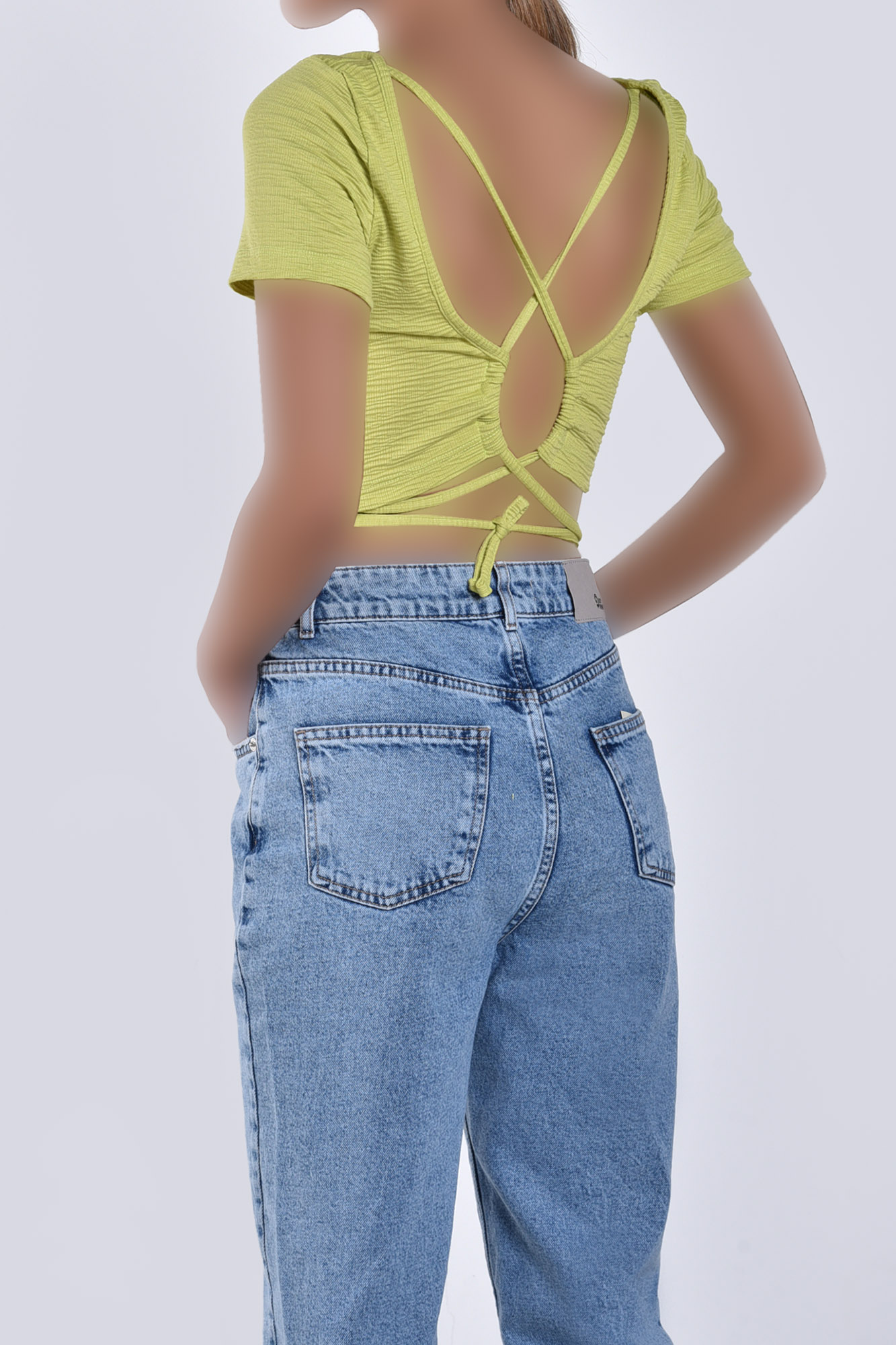 تیشرت آستین کوتاه پشت بندی