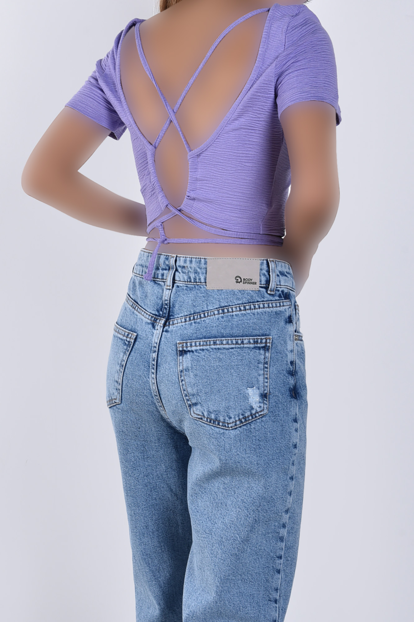 تیشرت آستین کوتاه پشت بندی