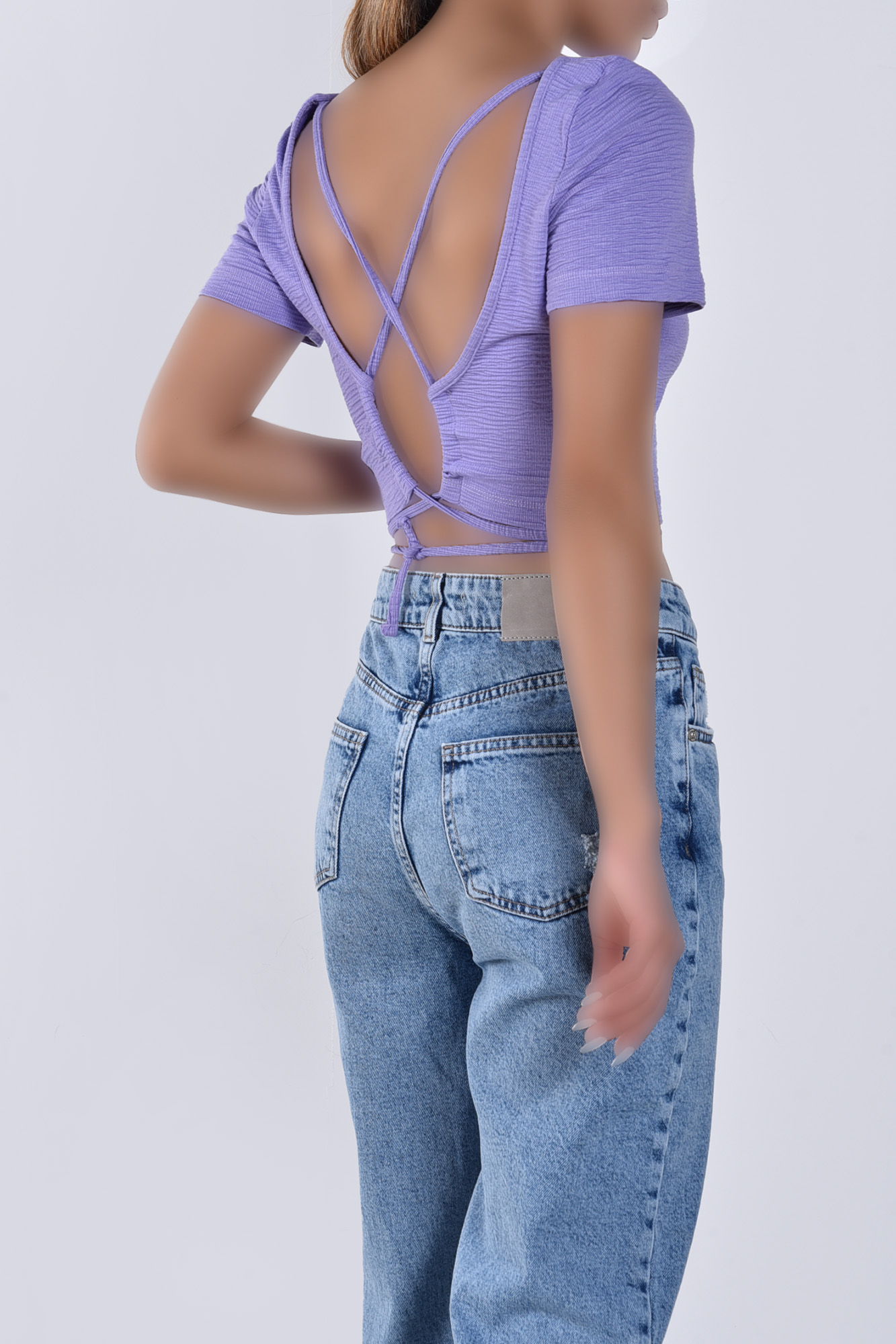 تیشرت آستین کوتاه پشت بندی