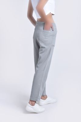 شلوار کتان جیب پاکتی دار