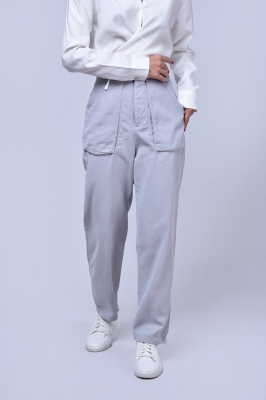 شلوار کتان جیب پاکتی دار