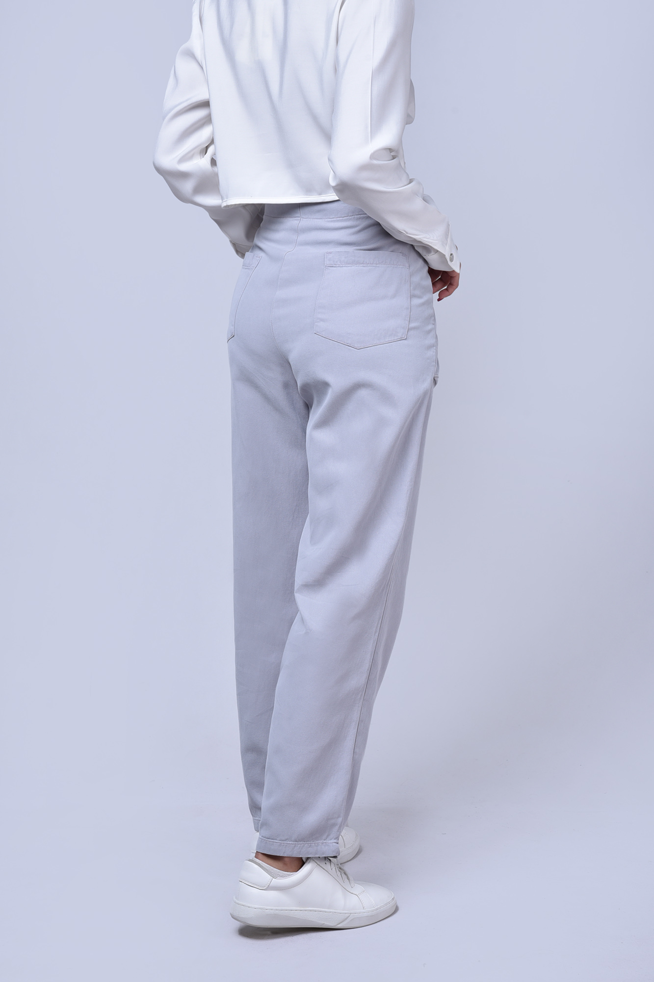 شلوار کتان جیب پاکتی دار