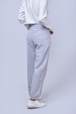 شلوار کتان جیب پاکتی دار