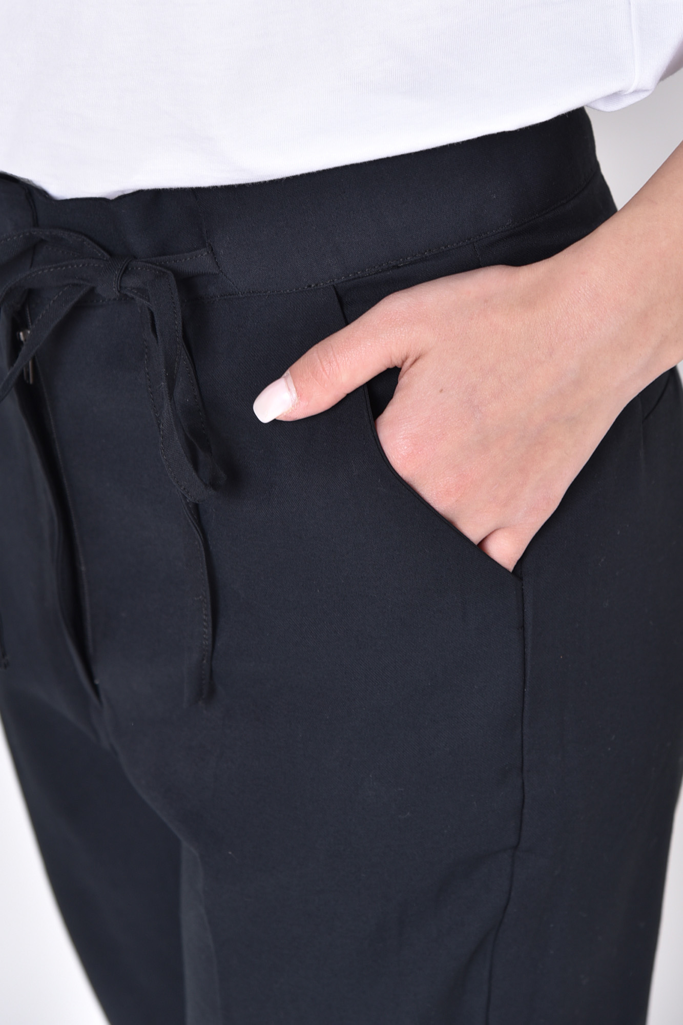 شلوار پارچه ای بندینک دار