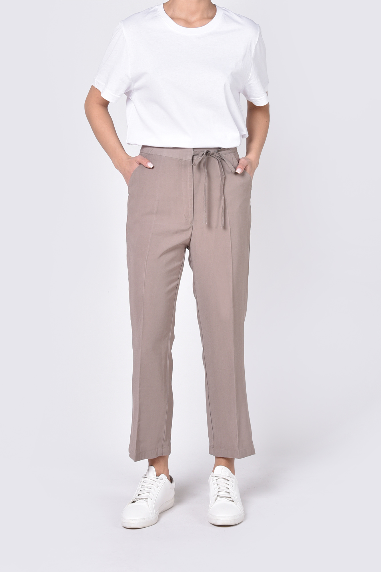 شلوار پارچه ای بندینک دار