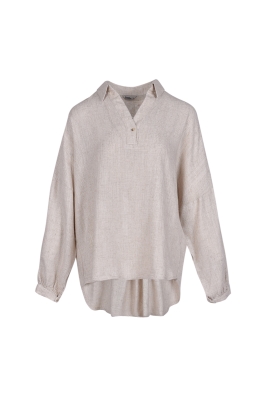 شومیز کیمونو لینن چین دار