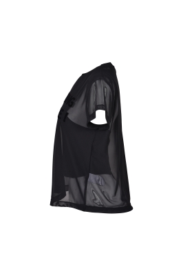 تیشرت توری چاپی با تاپ