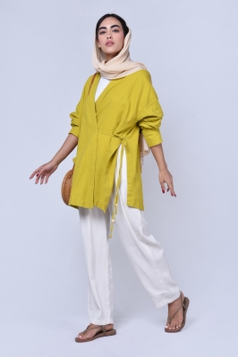 مانتو لینن چپ و راستی