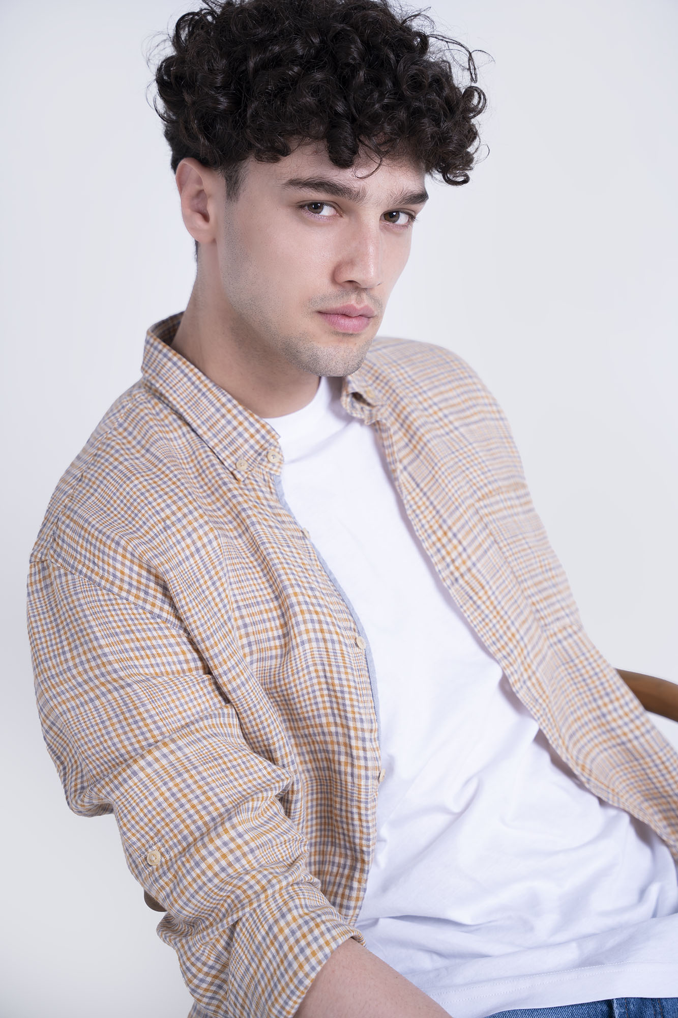 پیراهن آستین بلند رگولارفیت چهارخانه