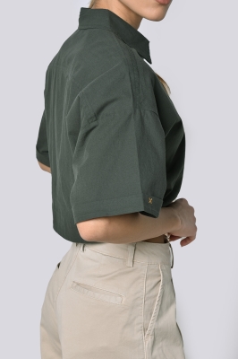 شومیز آستین کوتاه پیلی دار