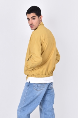 کاپشن کتان کوتاه زیپ دار