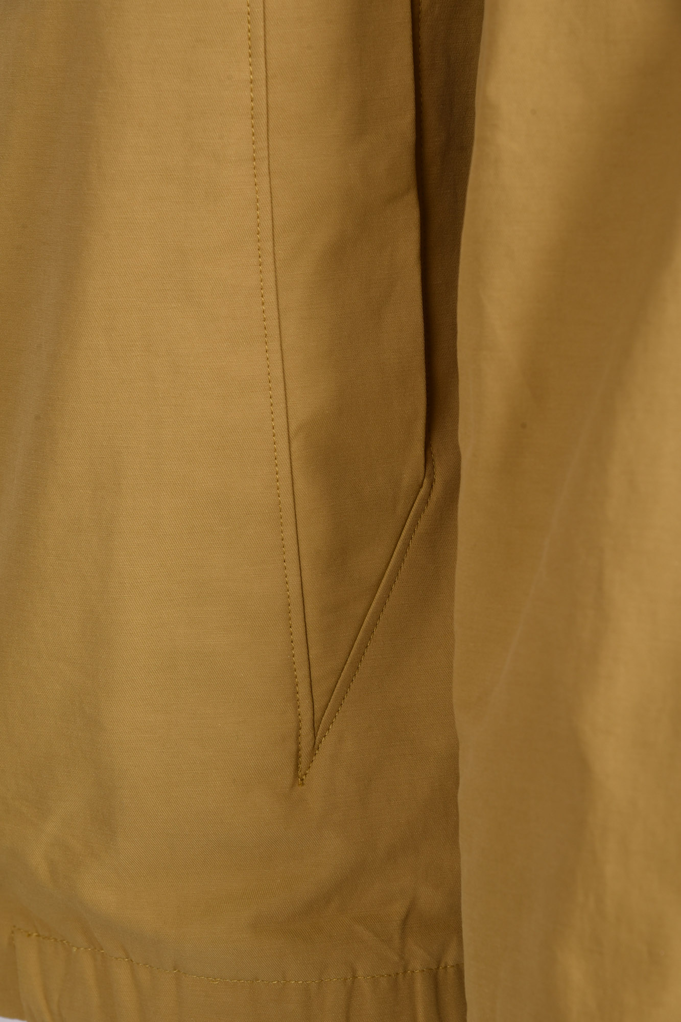 کاپشن کتان کوتاه زیپ دار