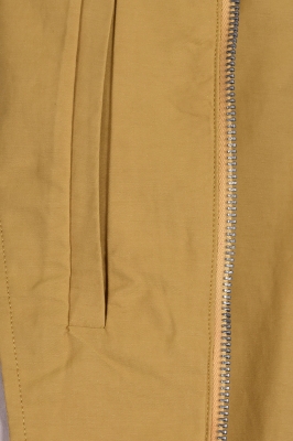 کاپشن کتان کوتاه زیپ دار