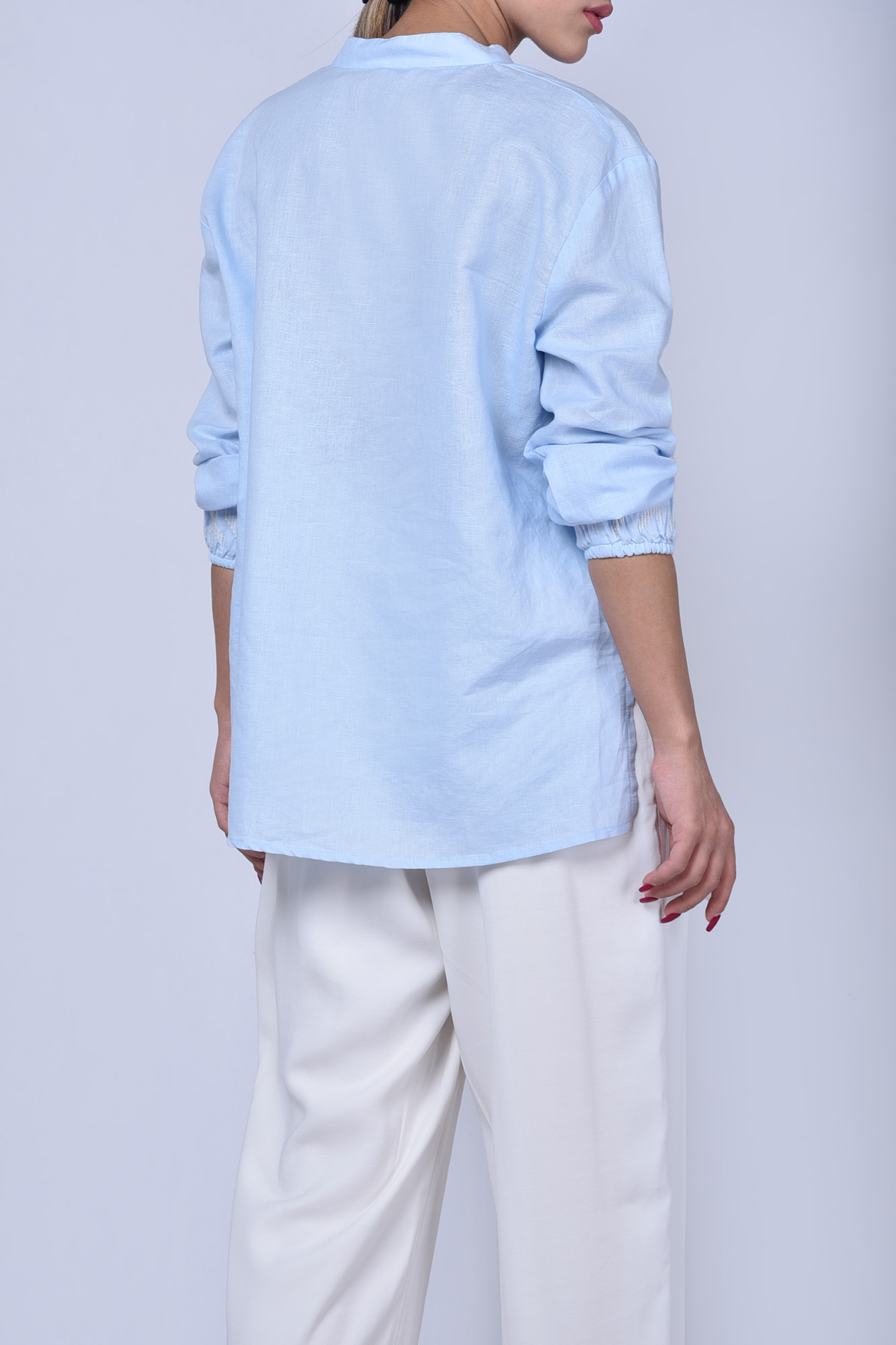 بلوز آستین بلند گلدوزی دار