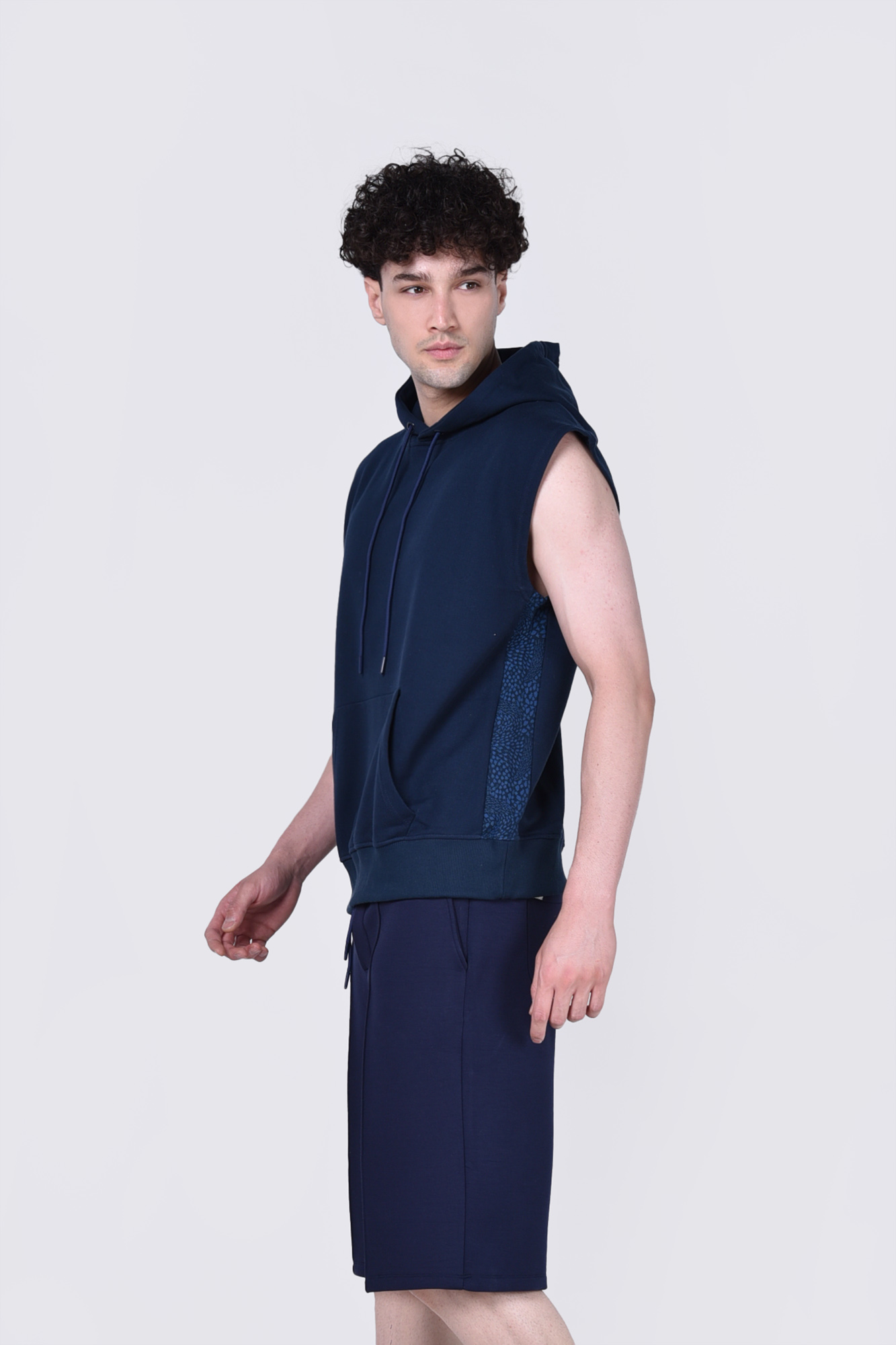 هودی آستین حلقه ای چاپی