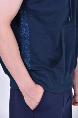 هودی آستین حلقه ای چاپی