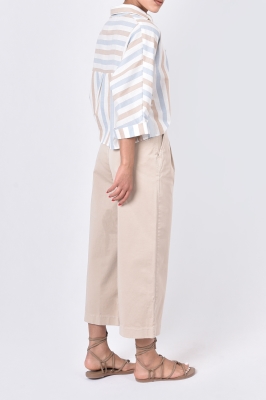 شومیز آستین کوتاه راه راه