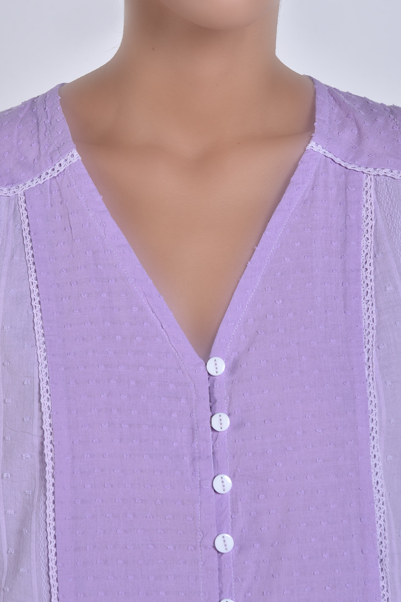 تاپ دکمه دار ترکیبی