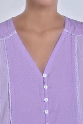 تاپ دکمه دار ترکیبی