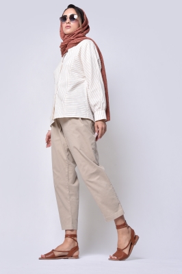 شومیز آستین بلند راه راه