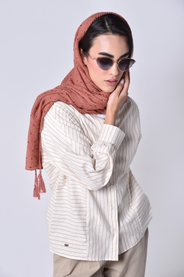 شومیز آستین بلند راه راه