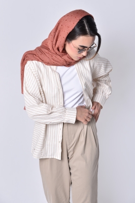 شومیز آستین بلند راه راه