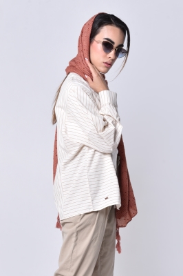 شومیز آستین بلند راه راه