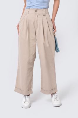 شلوار کتان پیلی دار