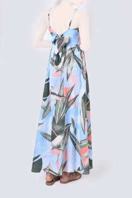 پیراهن بلند چاپی