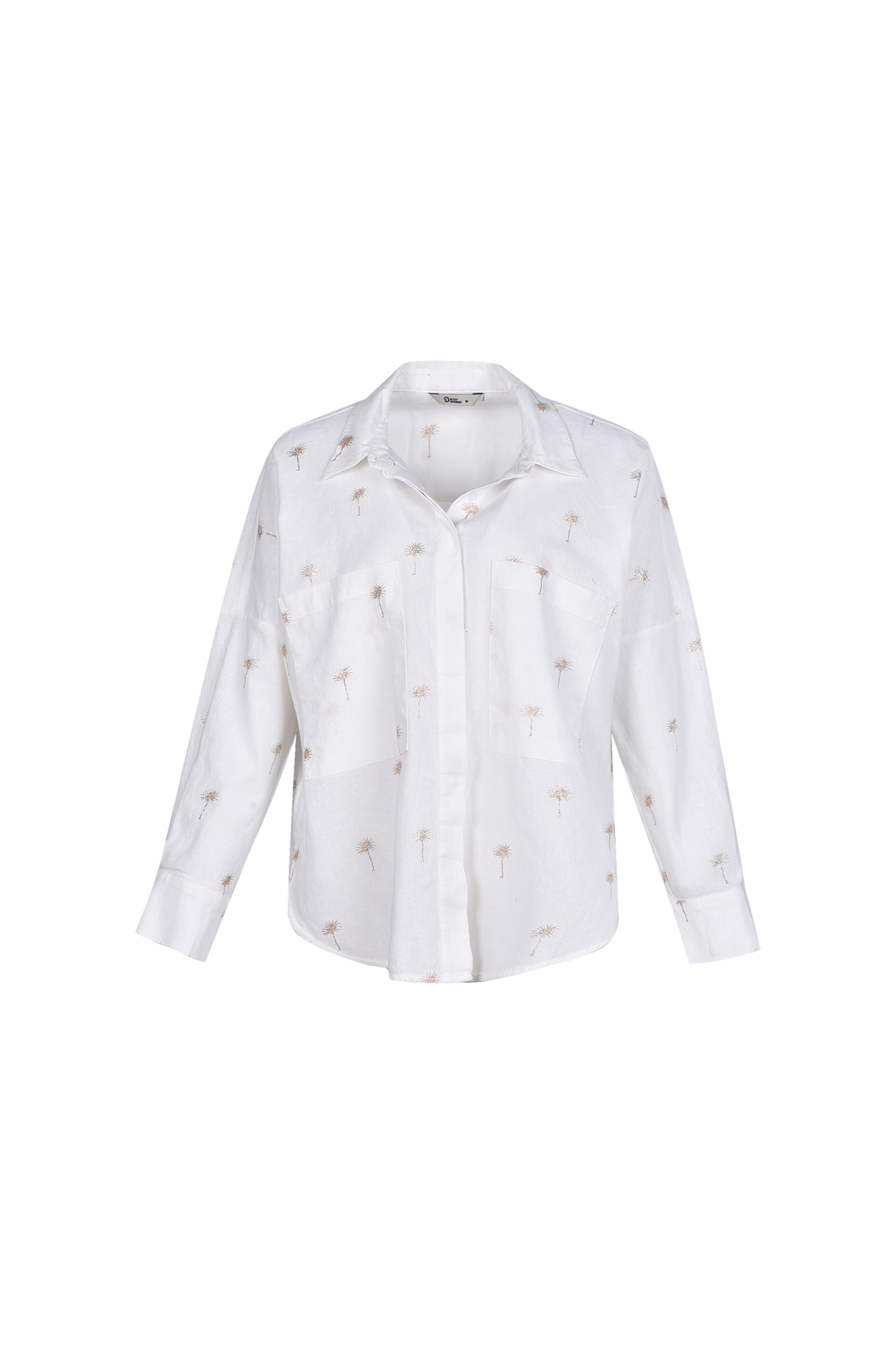 شومیز آستین بلند چاپی لینن