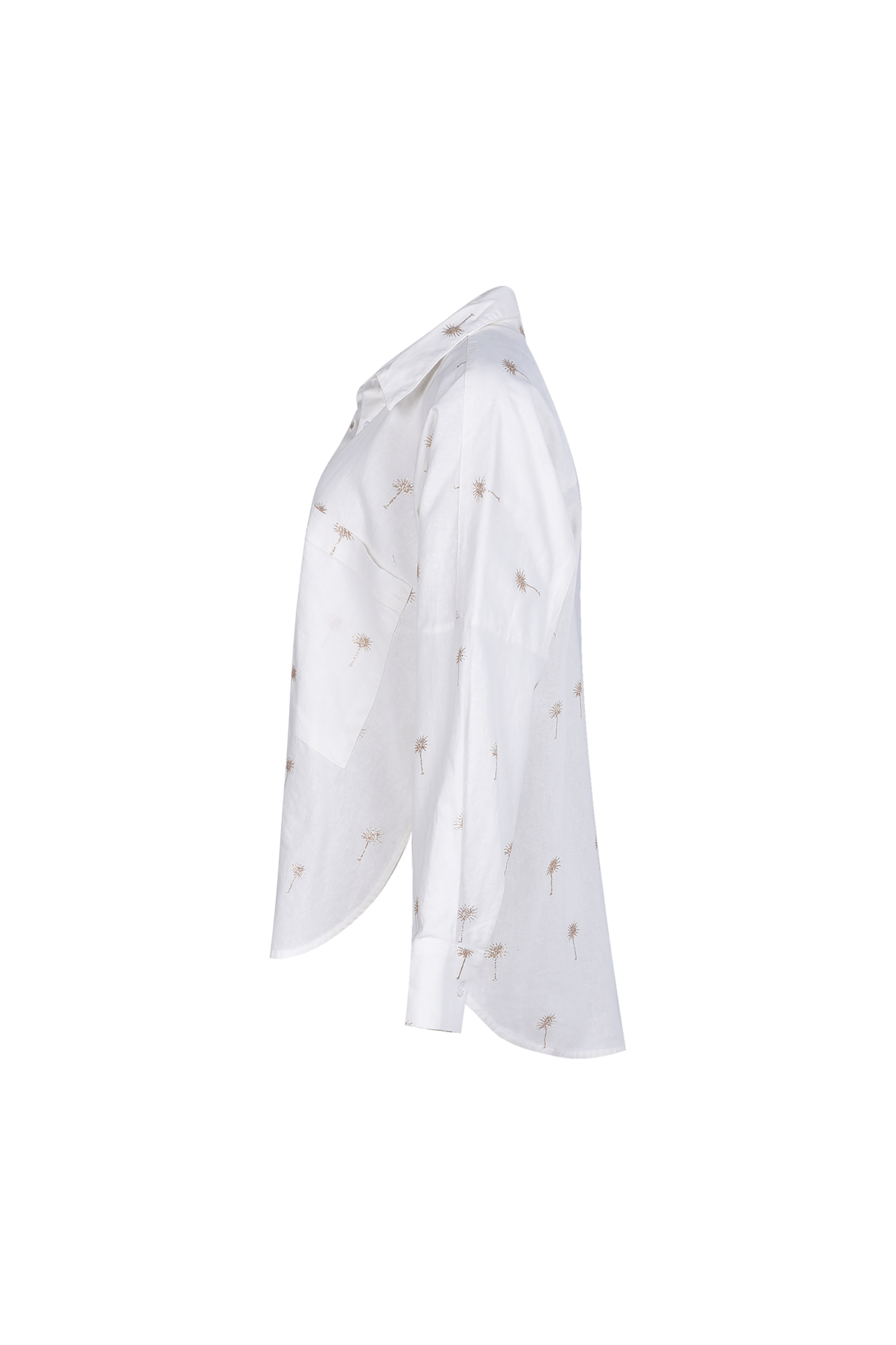 شومیز آستین بلند چاپی لینن