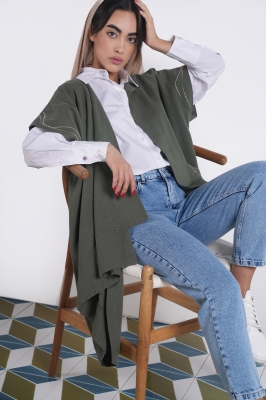 مانتو لینن گلدوزی دار