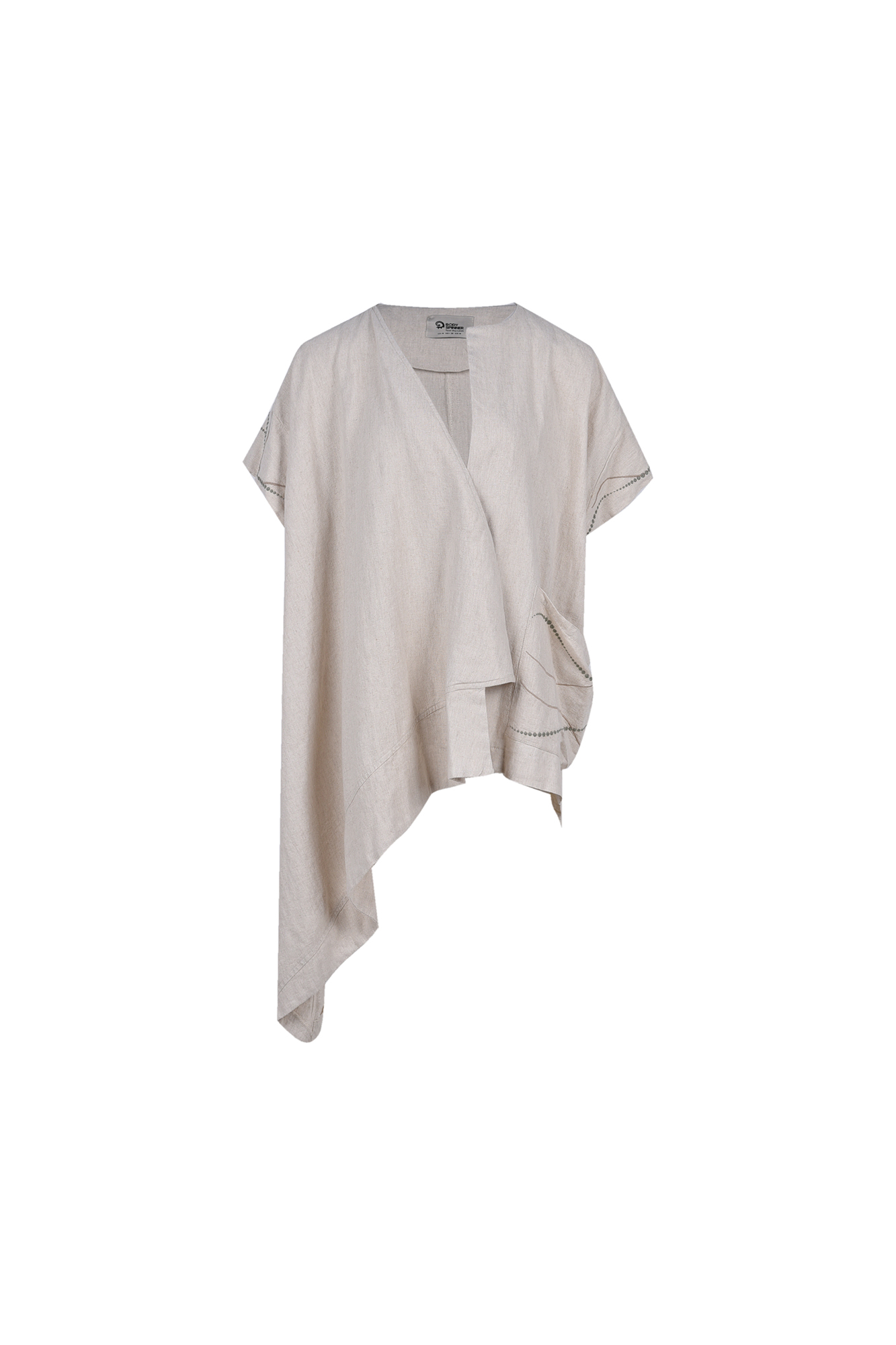 مانتو لینن گلدوزی دار