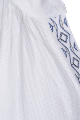 شومیز آستین بلند گلدوزی دار