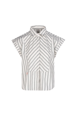 شومیز آستین کوتاه راه راه