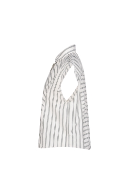 شومیز آستین کوتاه راه راه