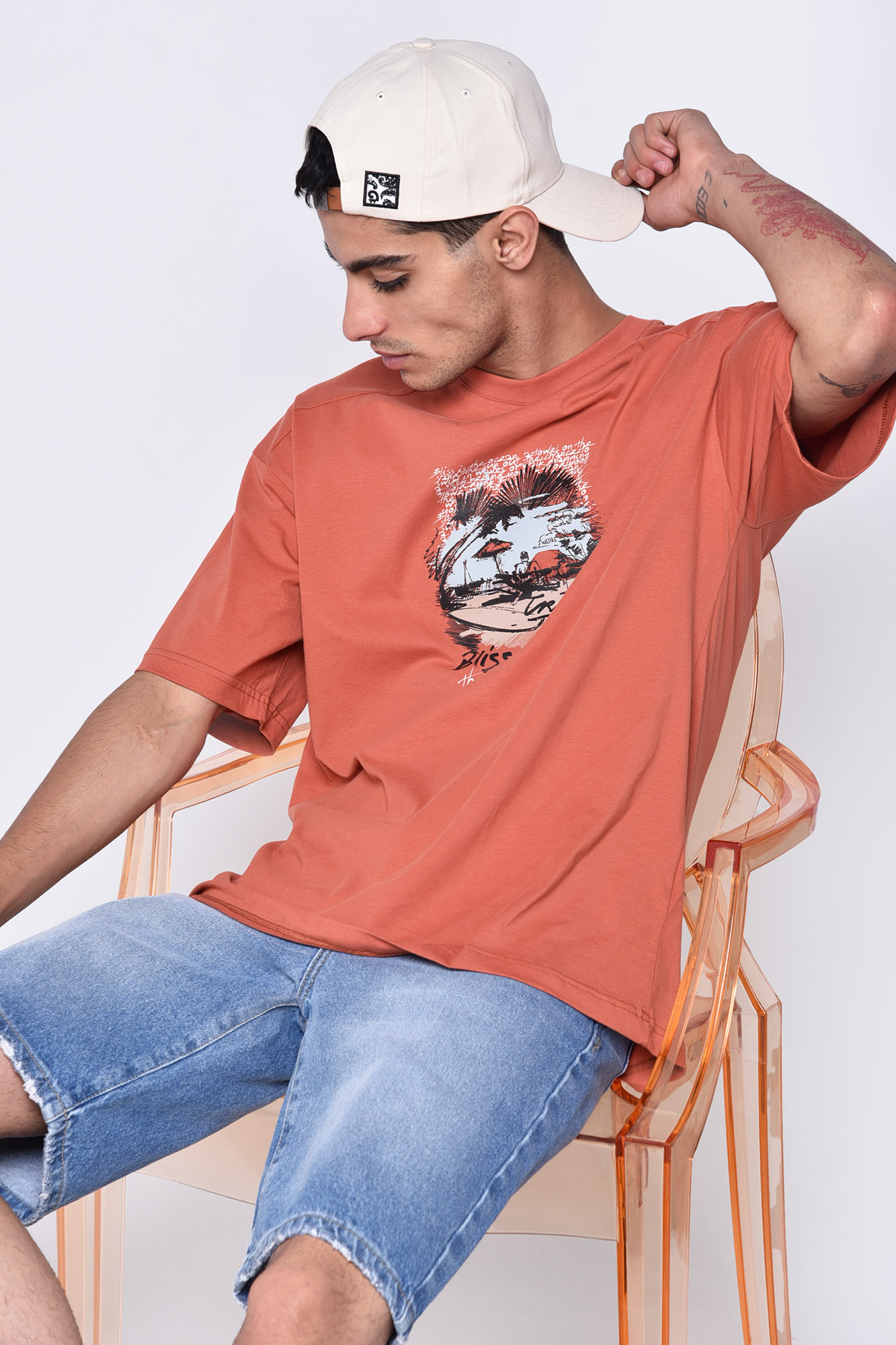 تیشرت آستین کوتاه چاپی