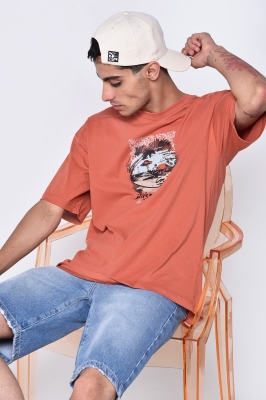 تیشرت آستین کوتاه چاپی