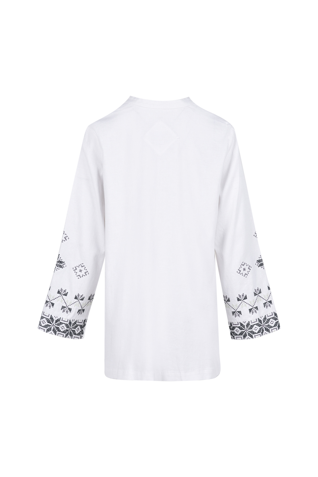 مانتو لینن آستین گلدوزی