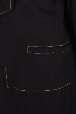 مانتو لینن یقه شال