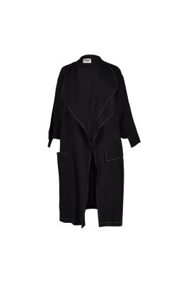 مانتو لینن یقه شال