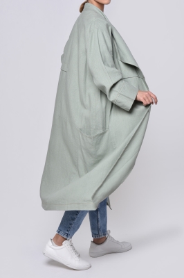 مانتو لینن یقه شال