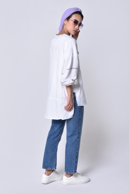 مانتو جلو بسته چاپی