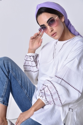 مانتو جلو بسته چاپی