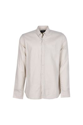 پیراهن آستین بلند یقه دار لینن