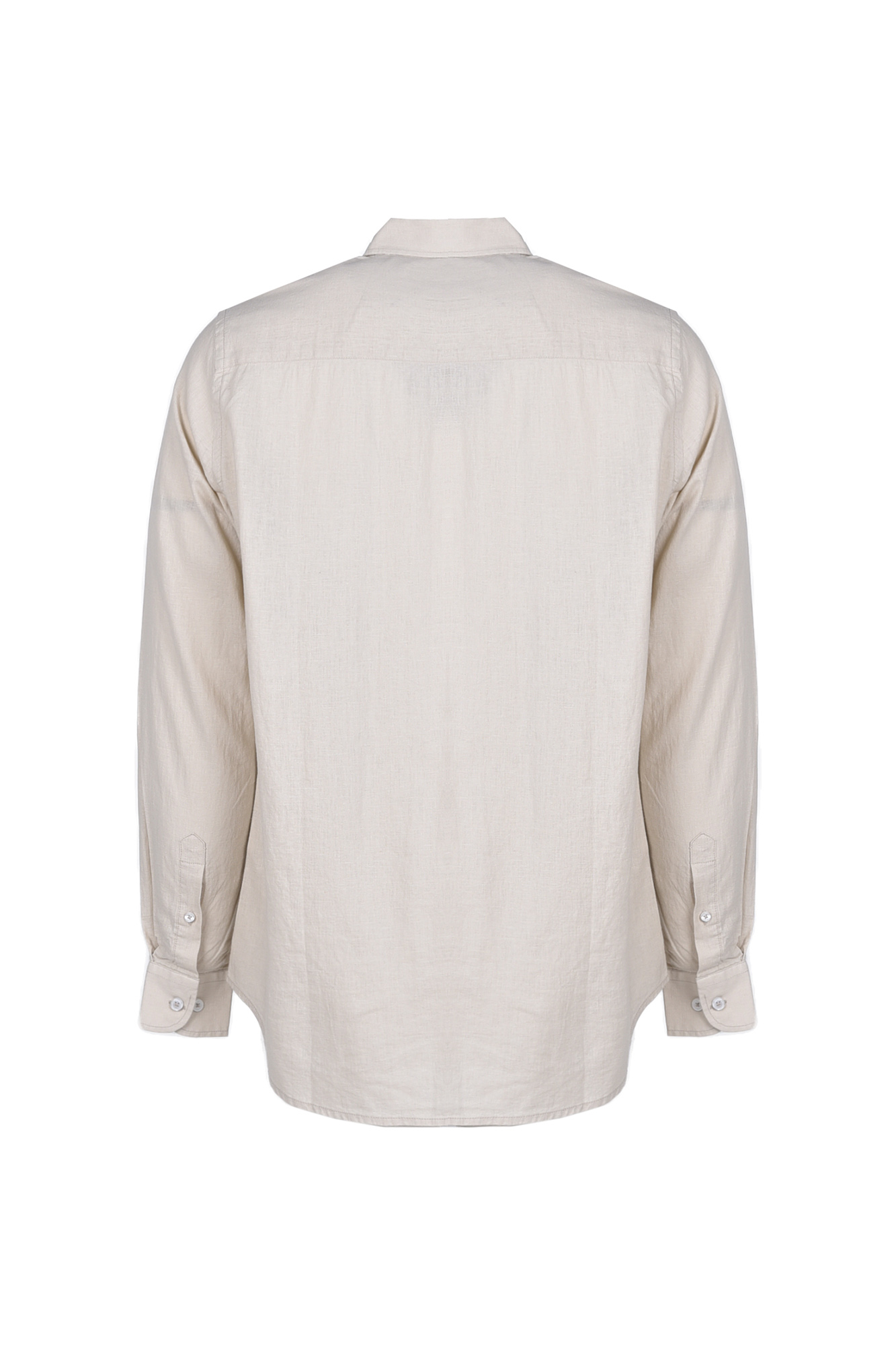 پیراهن آستین بلند یقه دار لینن