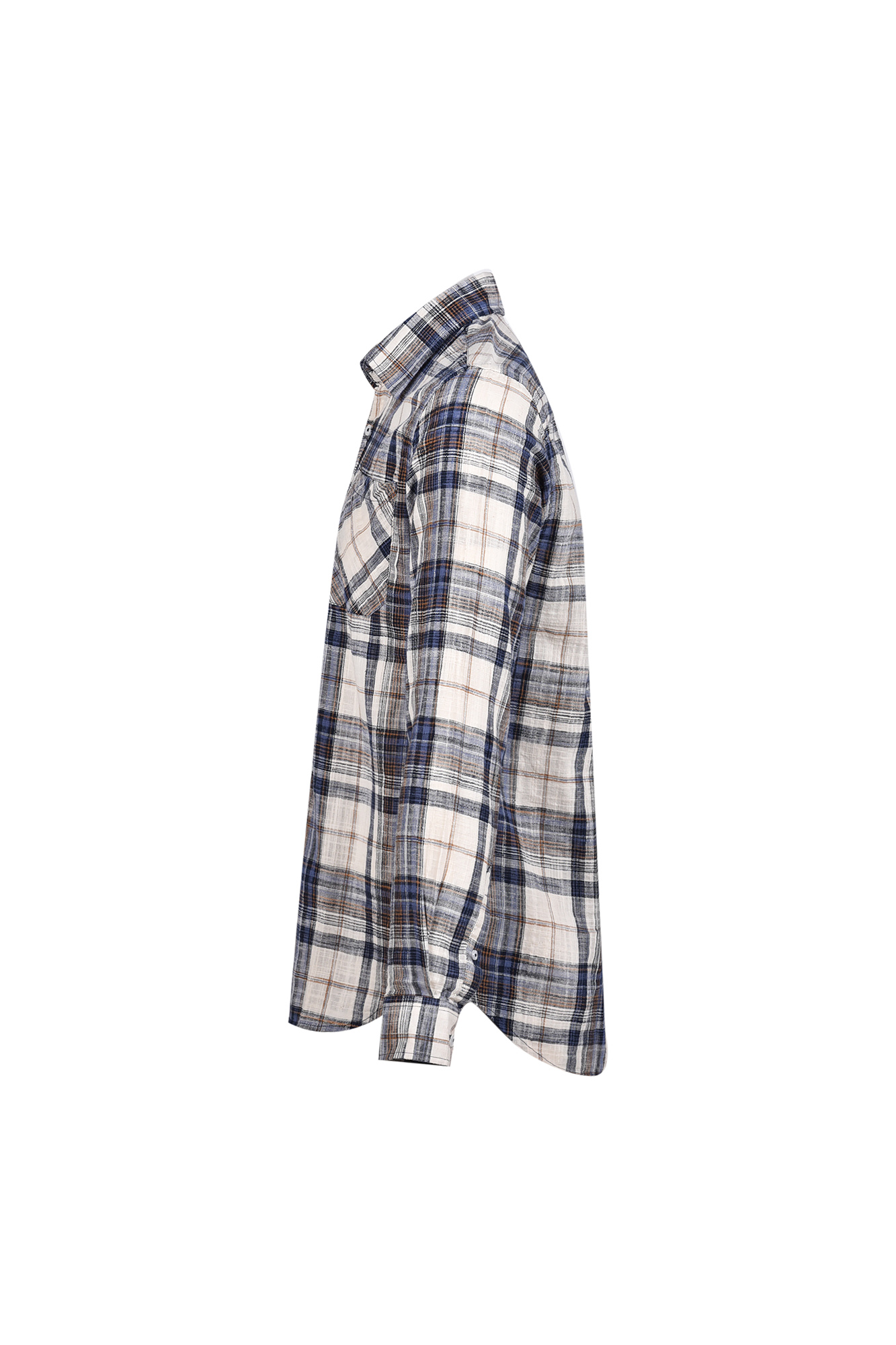 پیراهن آستین بلند چهارخانه رگولار فیت