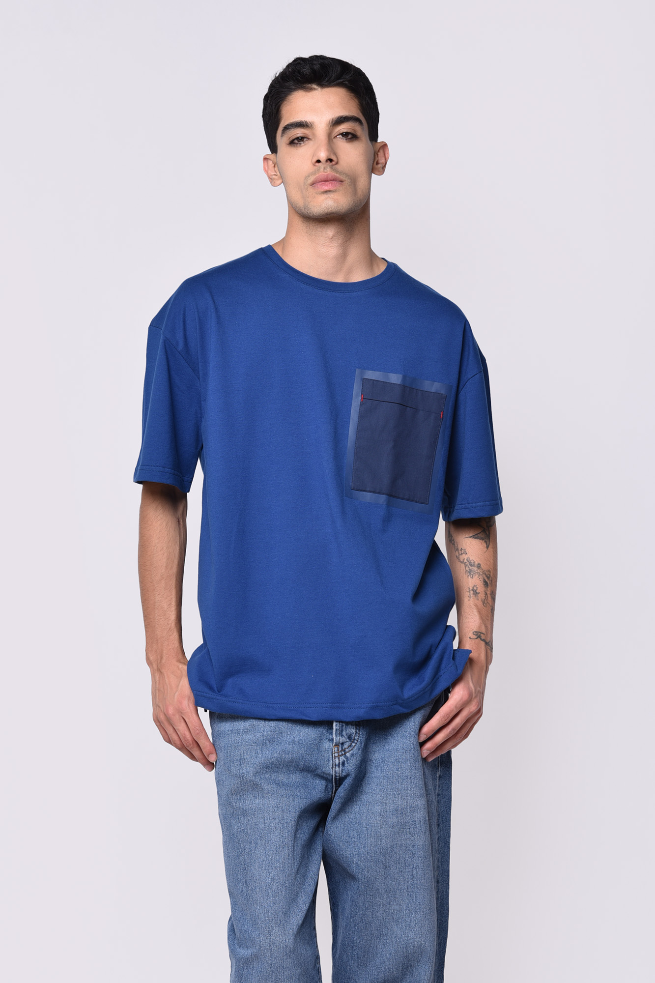 تیشرت آستین کوتاه جیب دار