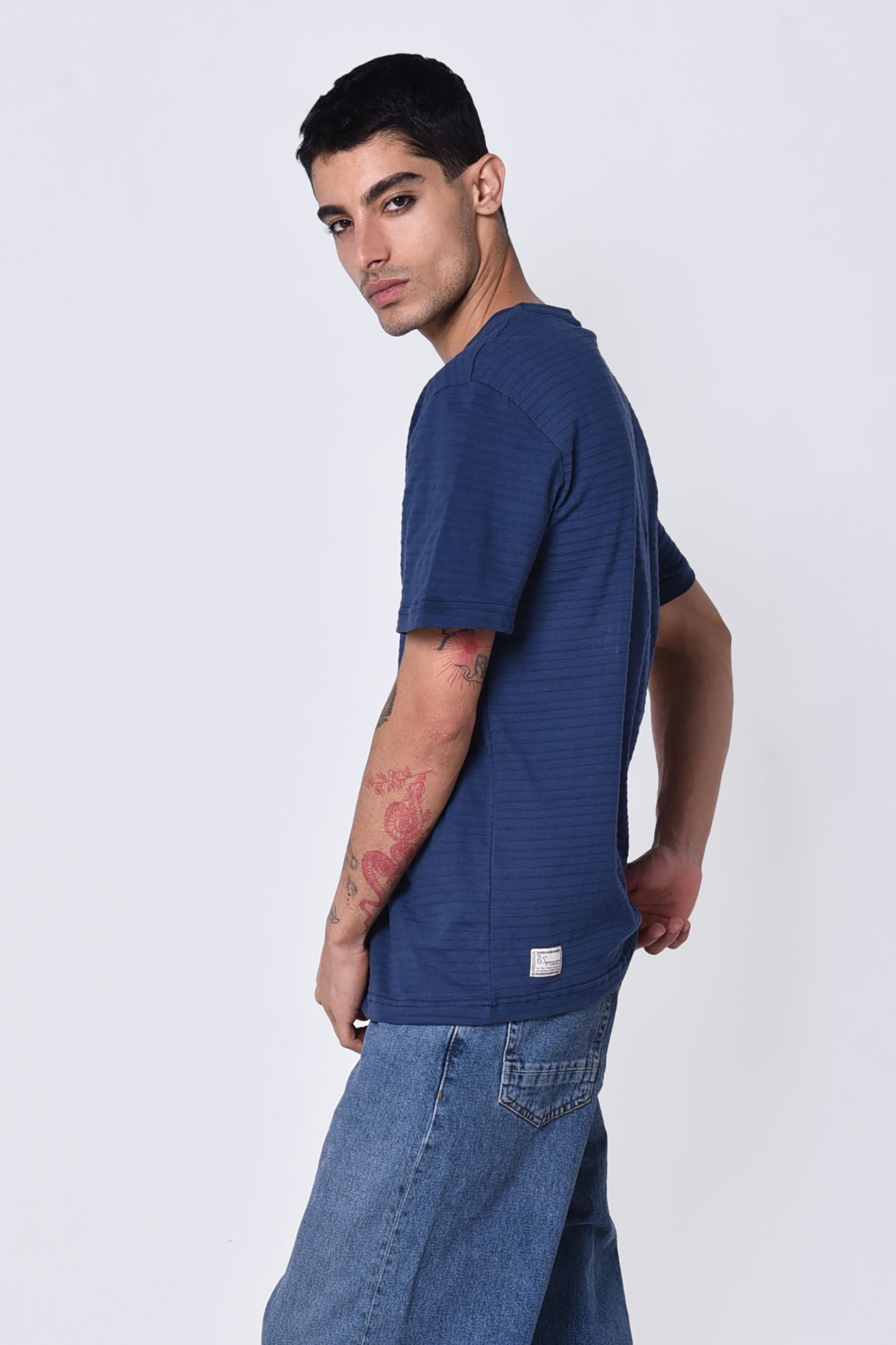 تیشرت آستین کوتاه ژاکارد رینگر